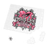 Pink Heart Chrome Eye Jigsaw Puzzle with Tin