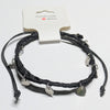 Adjustable Black Braided Bracelet