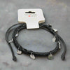 Adjustable Black Braided Bracelet