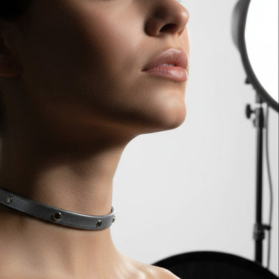 Adjustable Black Choker Necklace