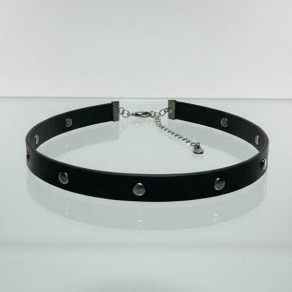 Adjustable Black Choker Necklace