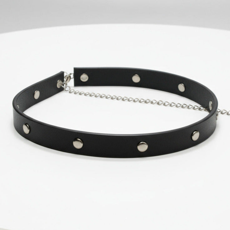 Adjustable Black Choker Necklace