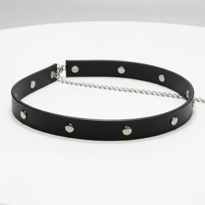 Adjustable Black Choker Necklace