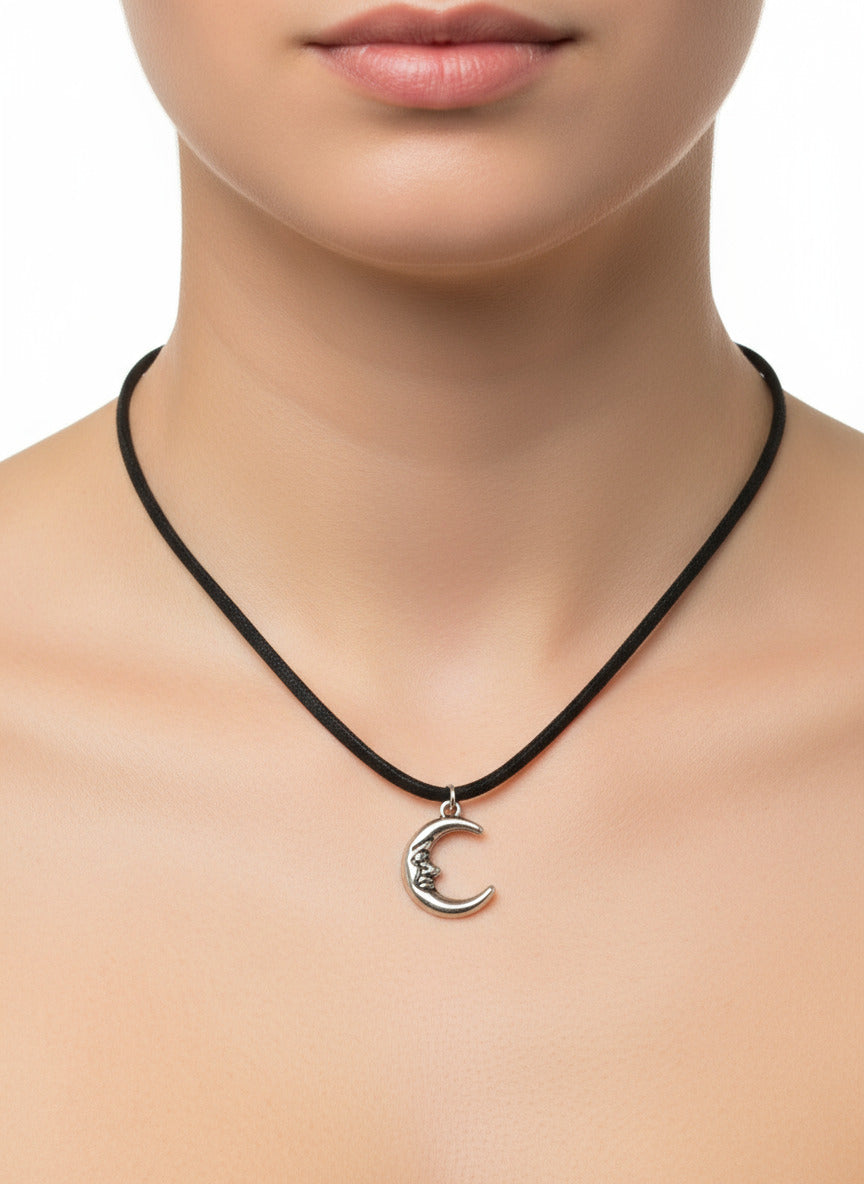 Crescent Moon Charm Necklace