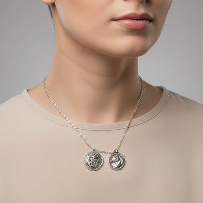🐴 Horse and Lion Charm Necklace