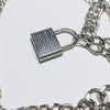 Heavy Lock Silver Metal Chains