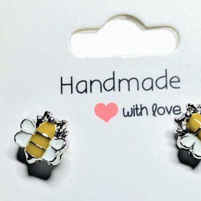 Cute Yellow Bumblebee Earrings Set