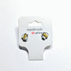 Cute Yellow Bumblebee Earrings Set