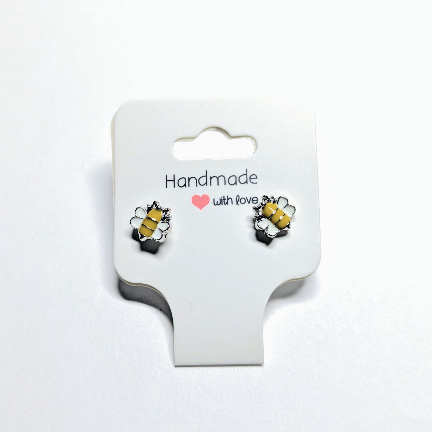 Cute Yellow Bumblebee Earrings Set