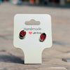 🐞 Red Ladybug Stud Earrings