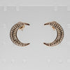 Crescent Moon Stud Earrings