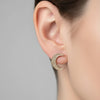 Crescent Moon Stud Earrings