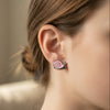 🐌 Cute Pink Snails Stud Earrings