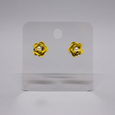 🌼 Yellow Flowers Stud Earrings