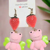 🐸 Fairy Frog Strawberry Earrings
