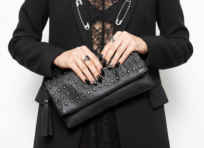 Gothic Punk Halloween Clutch Purse