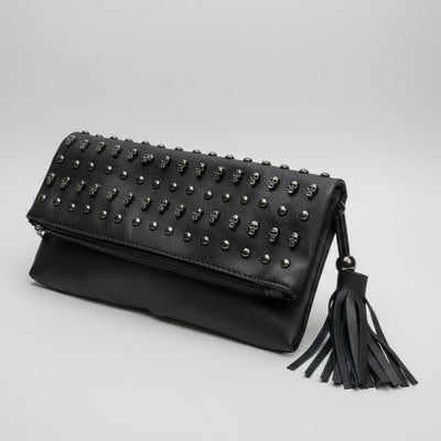 Gothic Punk Halloween Clutch Purse