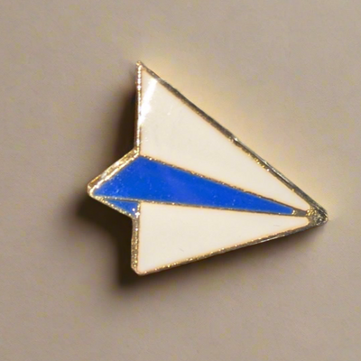 Paper Airplane Pin