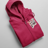 Red Jigsaw and Scream Inspired Zip-Up Hoodie