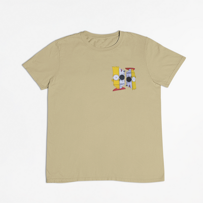 Faded Yellow Bart Simpsons Halloween T-Shirt