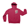 Red Jigsaw and Scream Inspired Zip-Up Hoodie