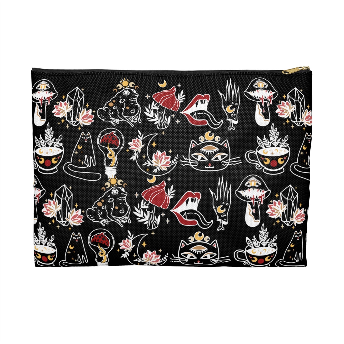 Black Gothic Skater Accessory Pouch