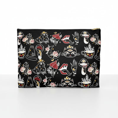 Black Gothic Skater Accessory Pouch