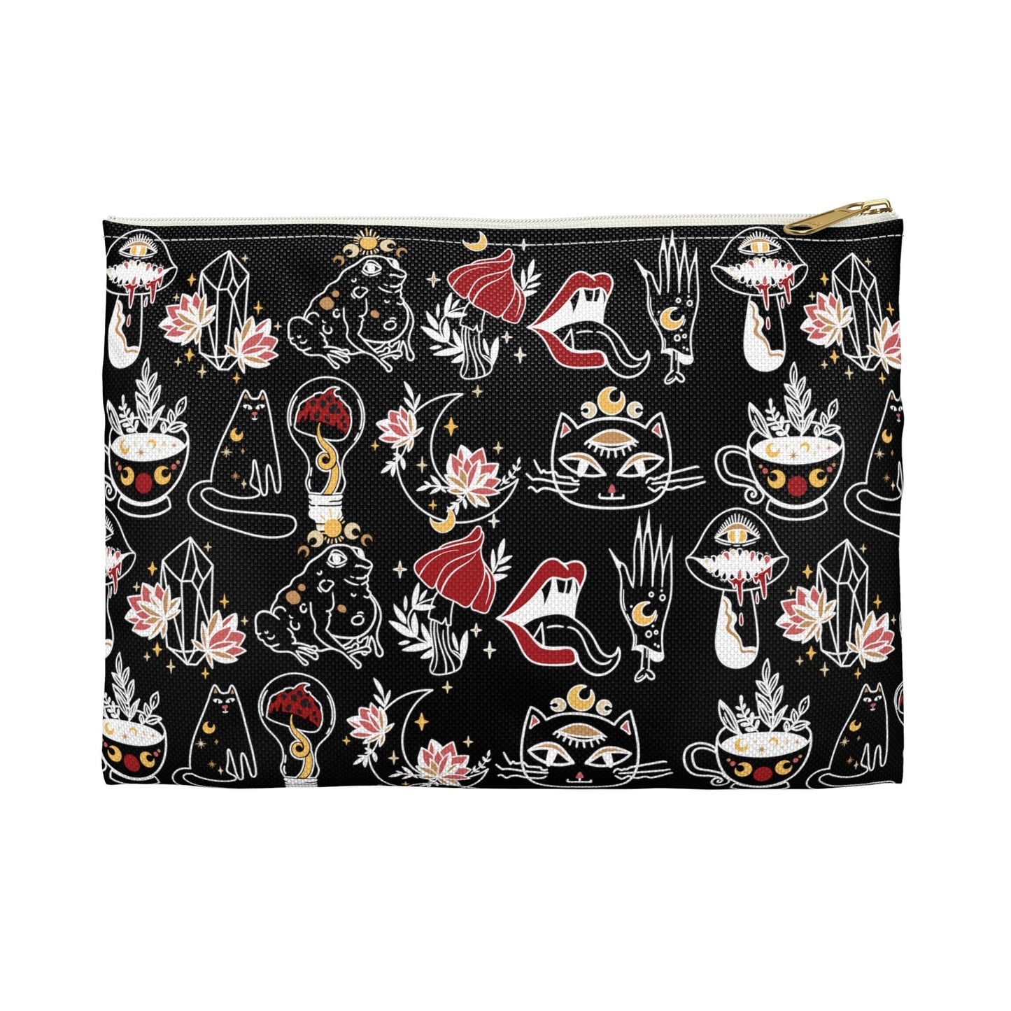 Black Gothic Skater Accessory Pouch