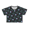 Black Rainbow Crop Top Moon Sun