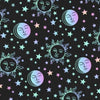 Black Rainbow Crop Top Moon Sun