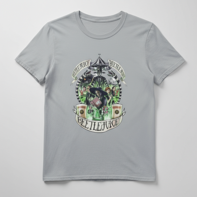 Grey Beetlejuice Graphic T-Shirt