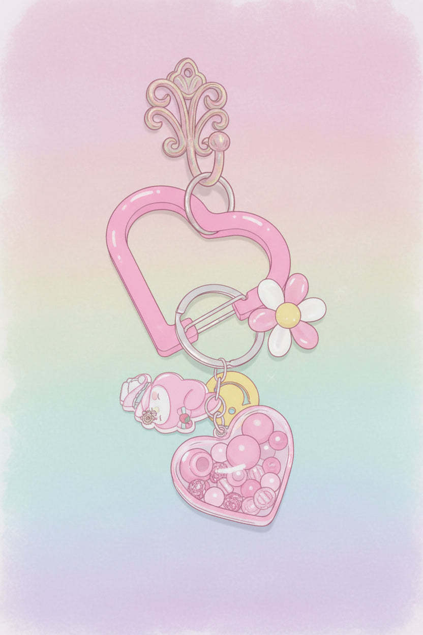 Pink Keychain Set