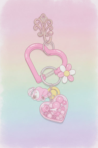 Pink Keychain Set