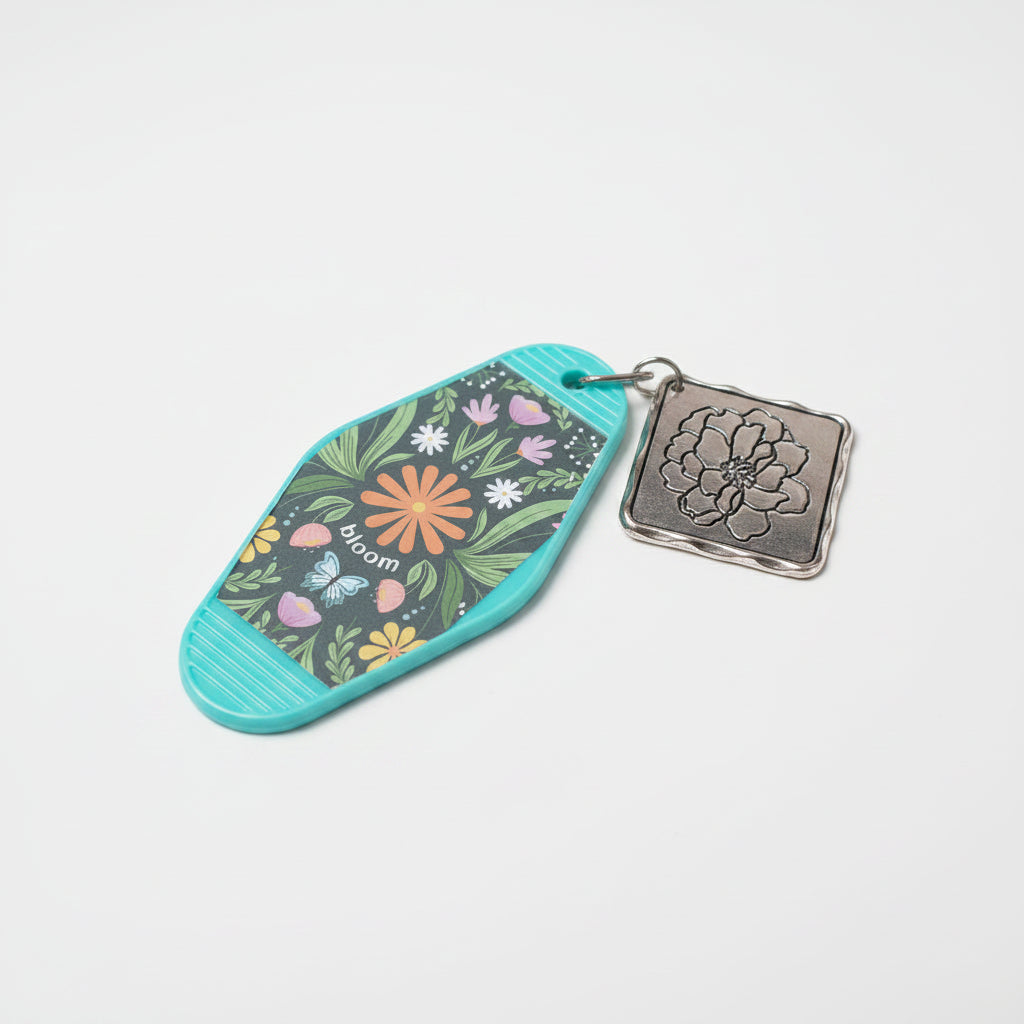 Flower Spring Keychain