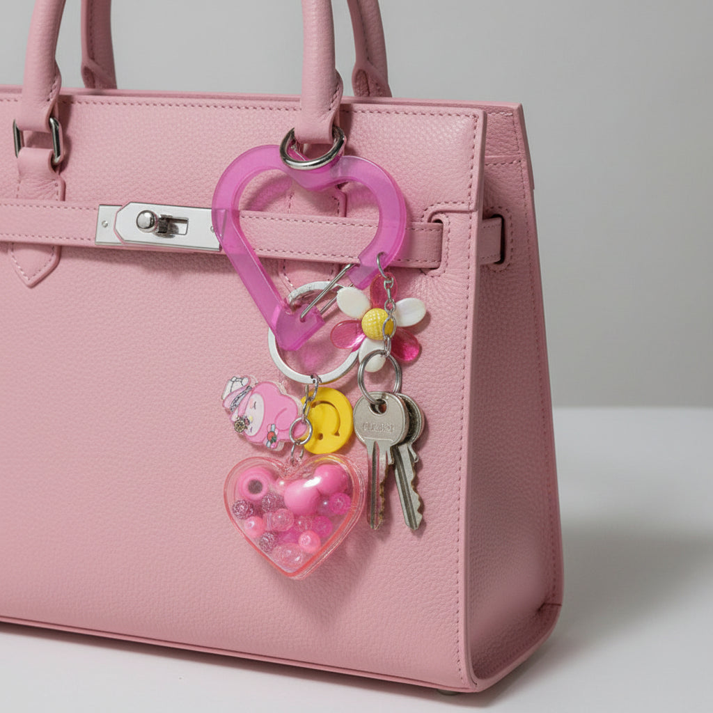 Pink Keychain Set