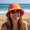 Reversible Bucket Hat Pink and Orange