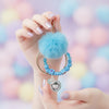 Kawaii Cat Blue Keychain