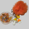 Orange Mushroom Keychain