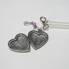 Heart Metal Locket Keychain
