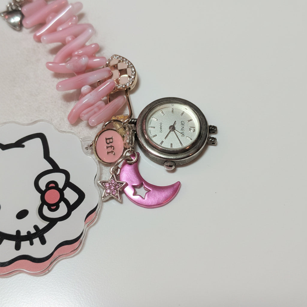 Hello Kitty Watch Keychain