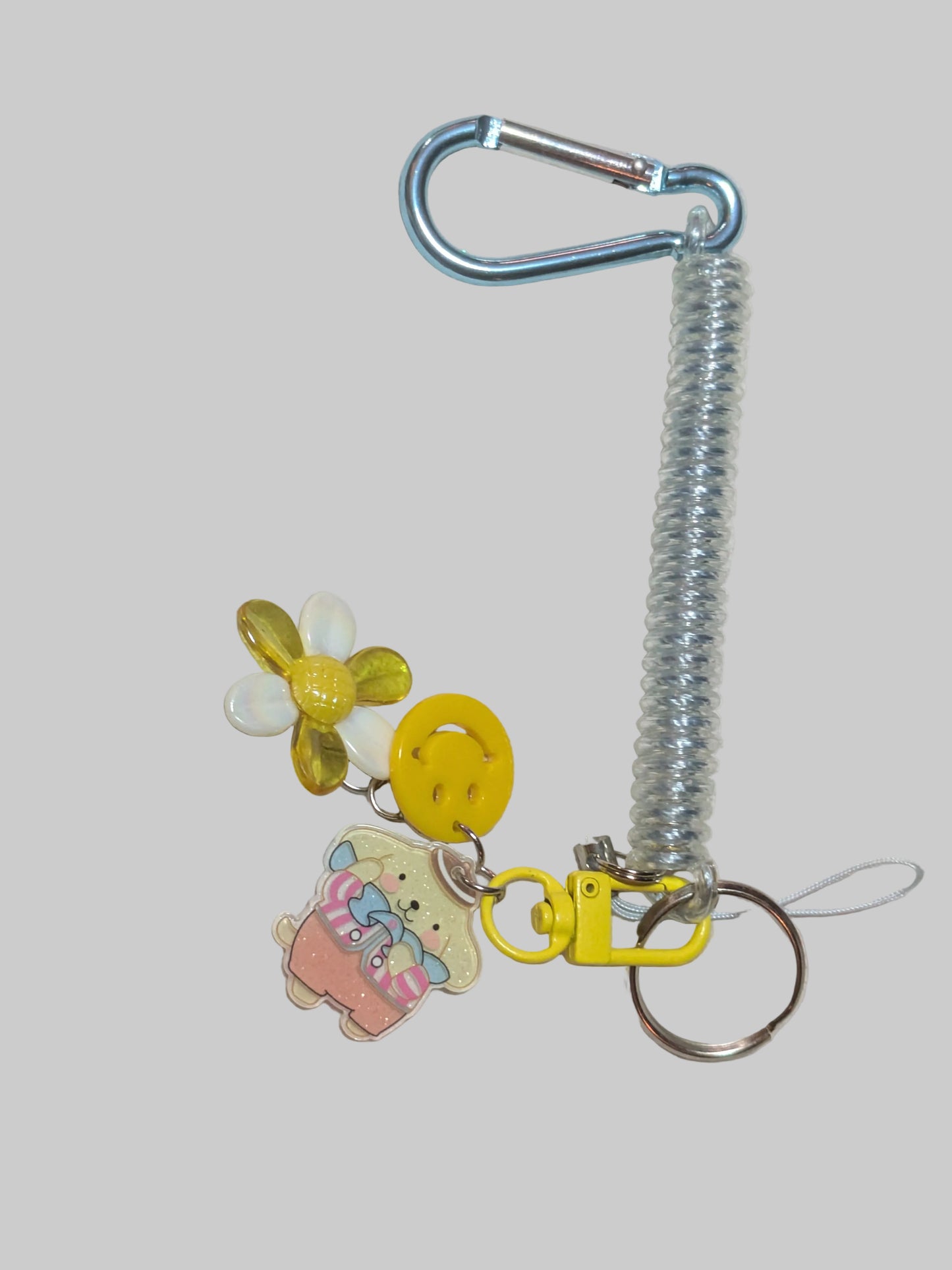 Yellow Dog Daisy Keychain