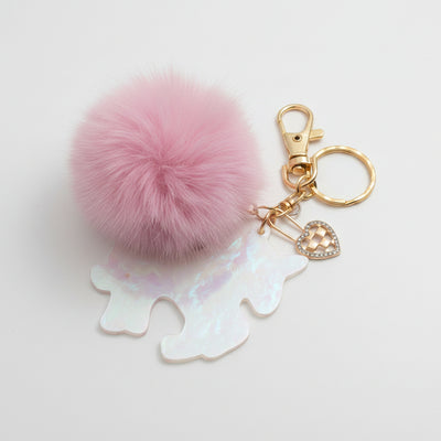 Pink Unicorn Keychain