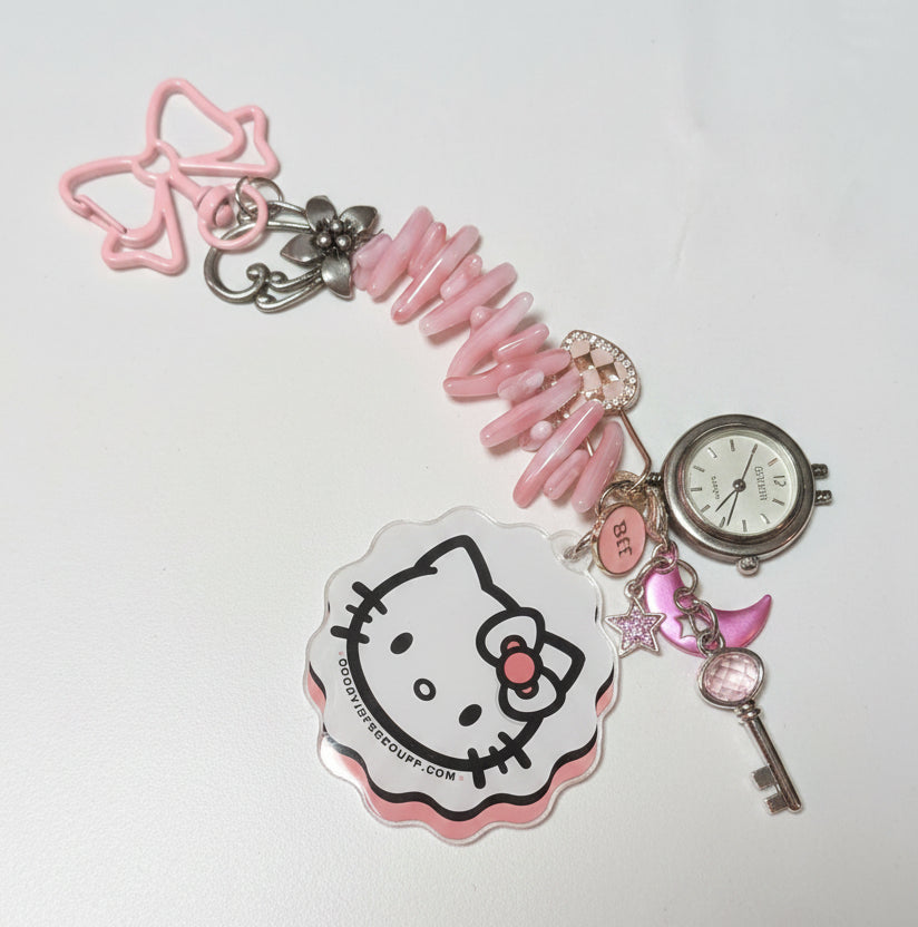 Hello Kitty Watch Keychain