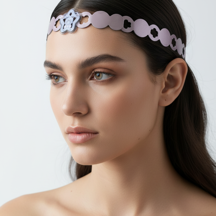 Purple Kawaii Headband Necklace