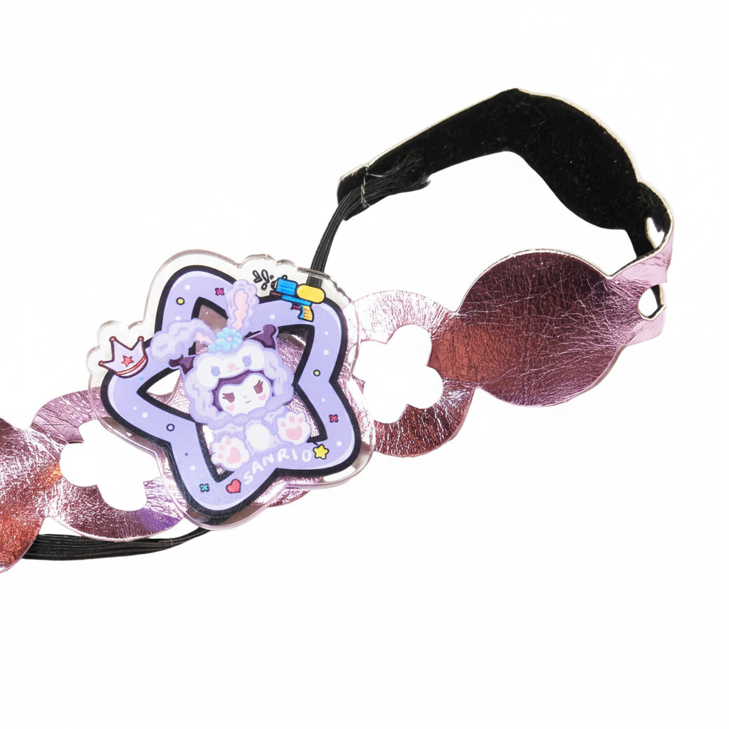 Purple Kawaii Headband Necklace