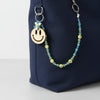 Smile Happy Face Wood Keychain
