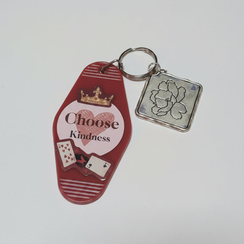 Positive Mantras Heart Key Chain