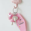 Life is Sweet Keychain Heart Mushroom