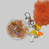 Orange Mushroom Keychain