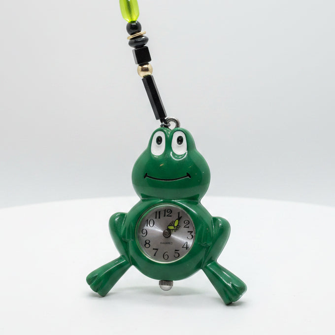 Frog Flower Watch Keychain